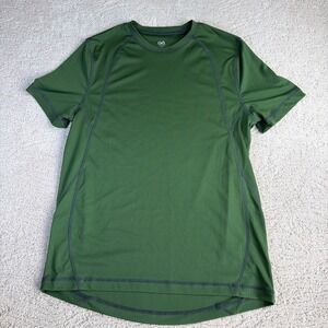 Men's Alo Coolfit Large Green Short Sleeve Athletic Tshirt Basic Gym
